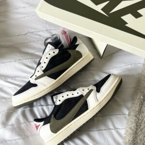 Nike Air Jordan 1 Low X Travis Scott Olive