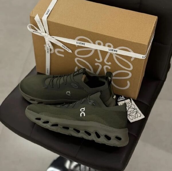 Loewee X On Cloudtilt 2 Olive Green Sneakers - Image 3