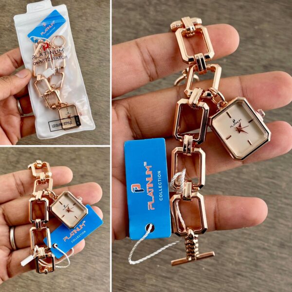 Platinum Collection Slim Chain Quartz Watch
