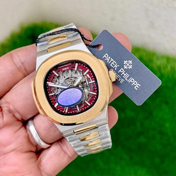 Patek Philippe Skeleton Steel Watch - Image 2