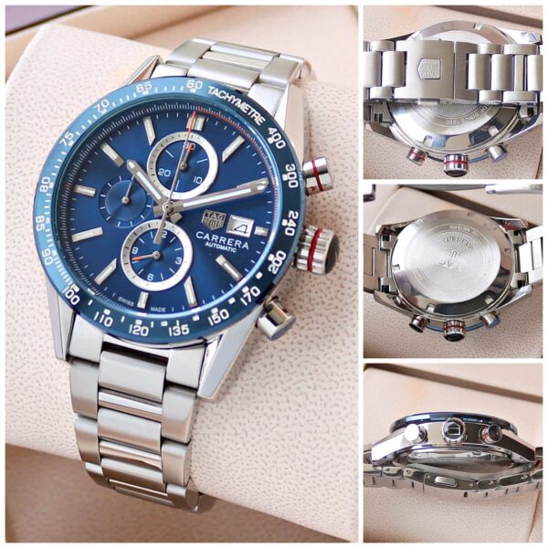 Tag Heuer Carrera Chronograph Steel Watch - Image 3