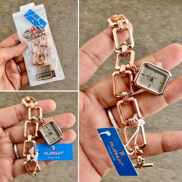 Platinum Collection Slim Chain Quartz Watch - Image 7
